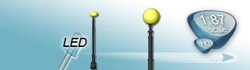LED 1 Light Source Lamp for HO Gauge