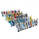 Details about   50 Pcs Scale Plastic Models 1:32 People Sitting Standing Figures High Quality 