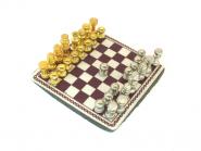 Tiny chess set and 1to12 scale miniature chess board