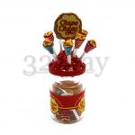 mini lollipop, polymer clay candies, miniature glass jars