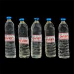 miniature water bottles, 1to12 scaled miniatures, bottle miniatures, polyresin bottles