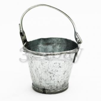 1to12 Scaled Small Galvanized Bucket 