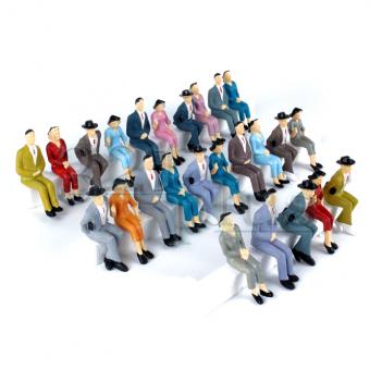 25 pcs. of only Sitting G Scale People 