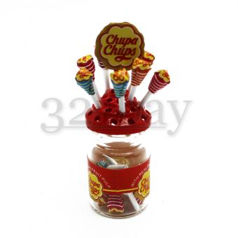 Mini Lutscher & Süßigkeiten in einem Puppenhaus Glas 