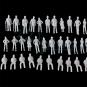 Spur 00 Figuren, 1:76 Maßstabszubehör, Miniaturfiguren aus Plastik, Modellbau Menschen