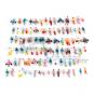 1:220 scale, scaled figures, painted Z scale people, Z gauge supplies, plastic figures