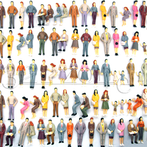 10 pcs Sitting 1:24 Scale Figures People G Scale Figures Male Female Human 1:25 