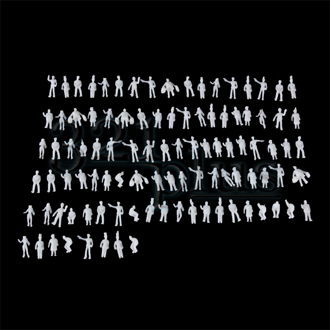 Details about   100 pcs 7mm Figures ZZ Scale Gauge Small Figures standing sitting People 1:300 